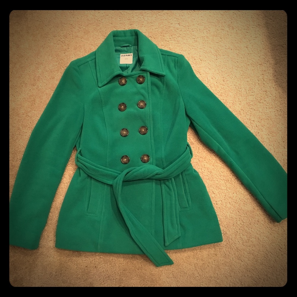Old Navy Green Pea Coat